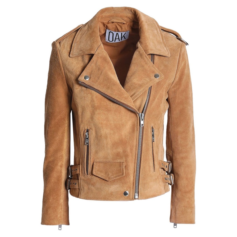 NWOT OAK Raider Suede Biker Jacket (note: tag removed)